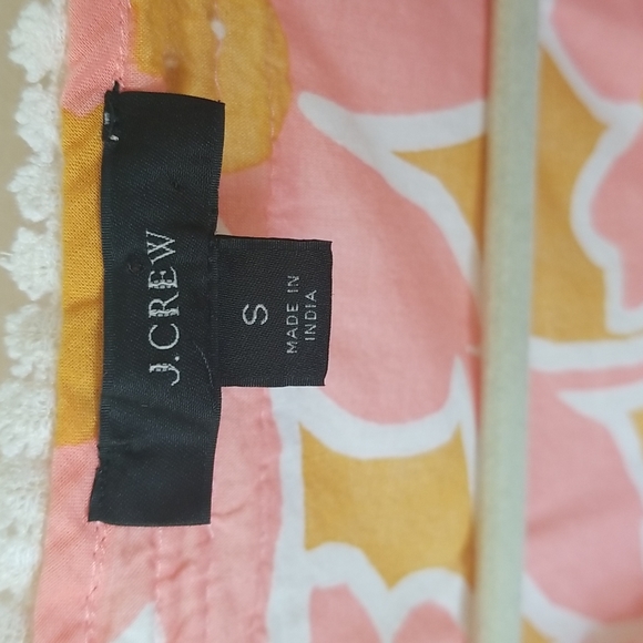 J Crew Pink Floral Swimsuit Cover Tunic sz Small - Picture 4 of 6